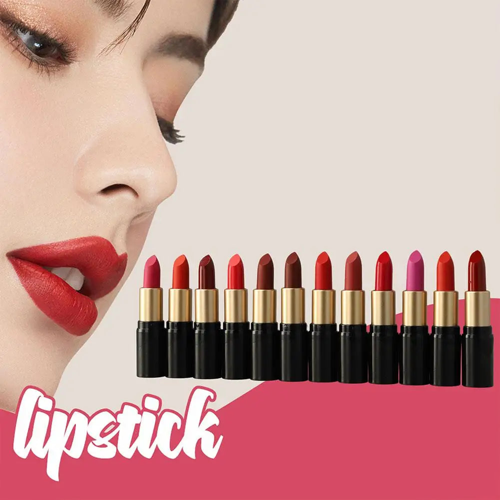 Mini Velvet Matte Lipstick – Smooth Long-Lasting Lip Color Matte Tube Lipstick Qme