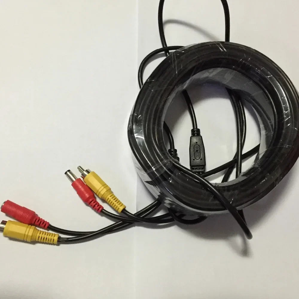 AHD 1080P CCTV Camera Video & Power RCA Cable – 5m to 20m CCTV Camera Cable Qme