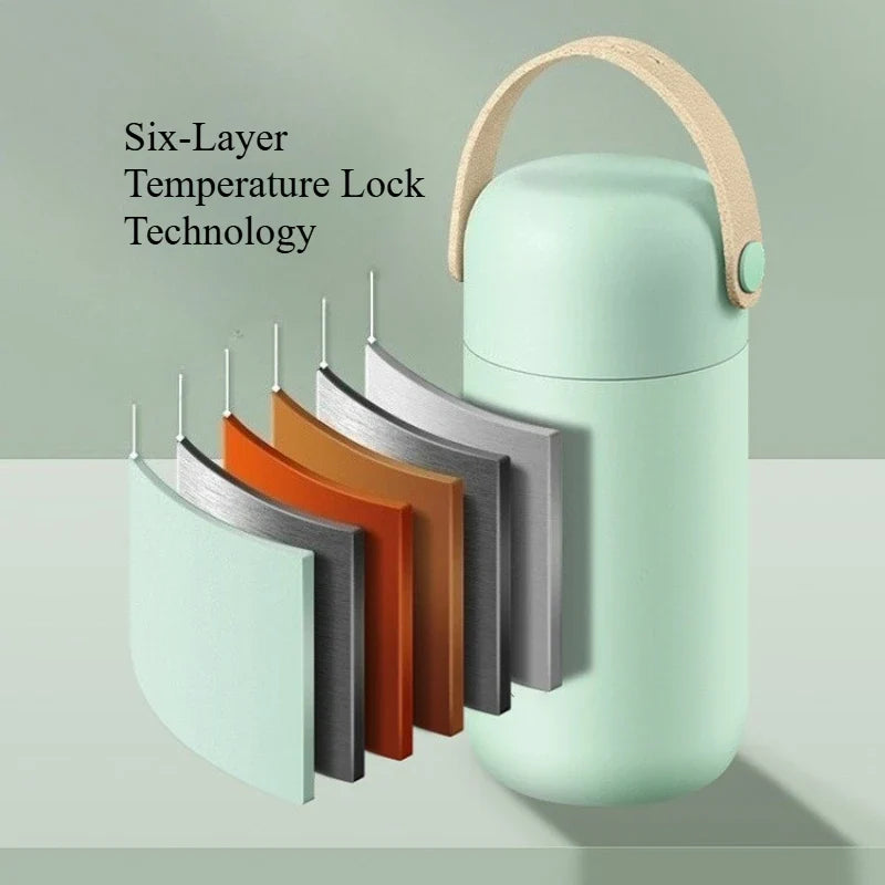 Macaron Palette Mini Pocket Thermos Cup – 150ml Stainless Steel Mini Thermos Cup Qme