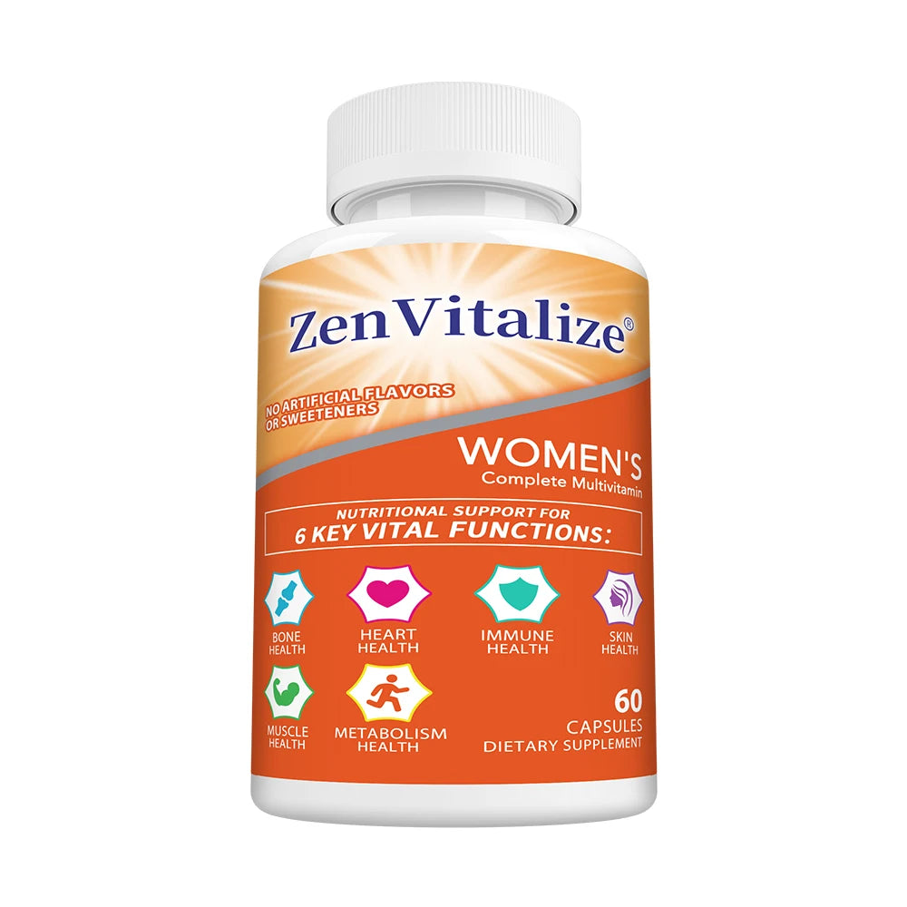 ZENVITALIZE Women's Daily Multivitamin – Energy & Immune Support Women's Multivitamin Qst 60 count-1 bottle