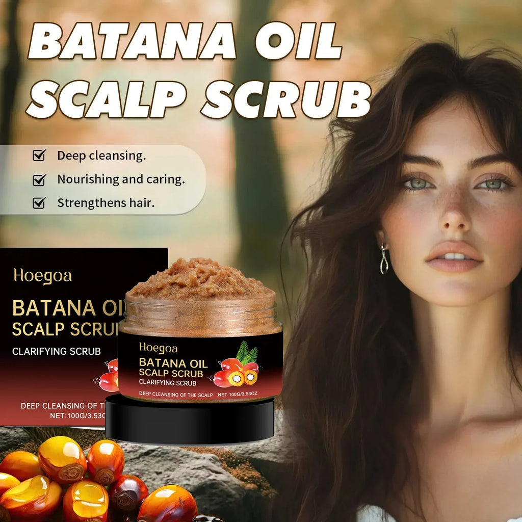 Batana Oil Scalp Scrub – Deep Cleansing & Strengthening Hair Scalp Scrub Treatment Qme