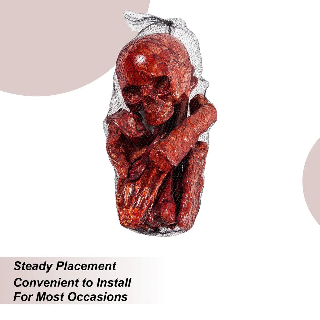 Human Skull Skeleton Decoration – Indoor & Outdoor Halloween Prop Halloween Skull Prop Qme