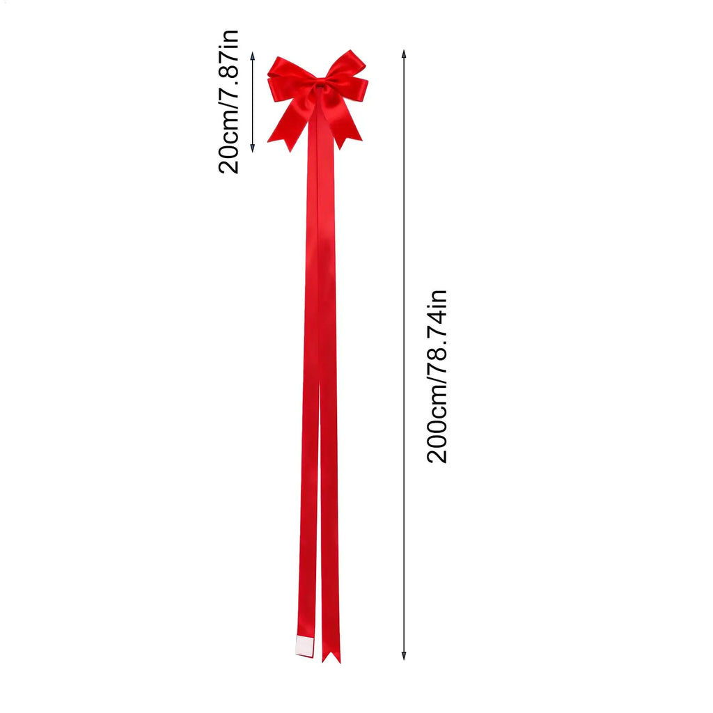 Reusable Red Christmas Ribbon Bows – Cabinet Holiday Decor Christmas Ribbon Bows Qme
