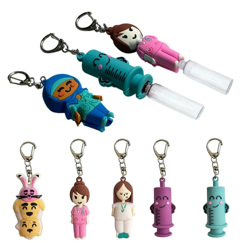 Syringe-Shaped Ampoule Bottle Opener Keychain Cutter Tool Ampoule Bottle Opener Qme