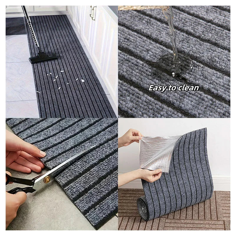 40cm×3m Striped Self-Adhesive Non-Slip Floor Mat & Hallway Rug Hallway Runner Rug Qst