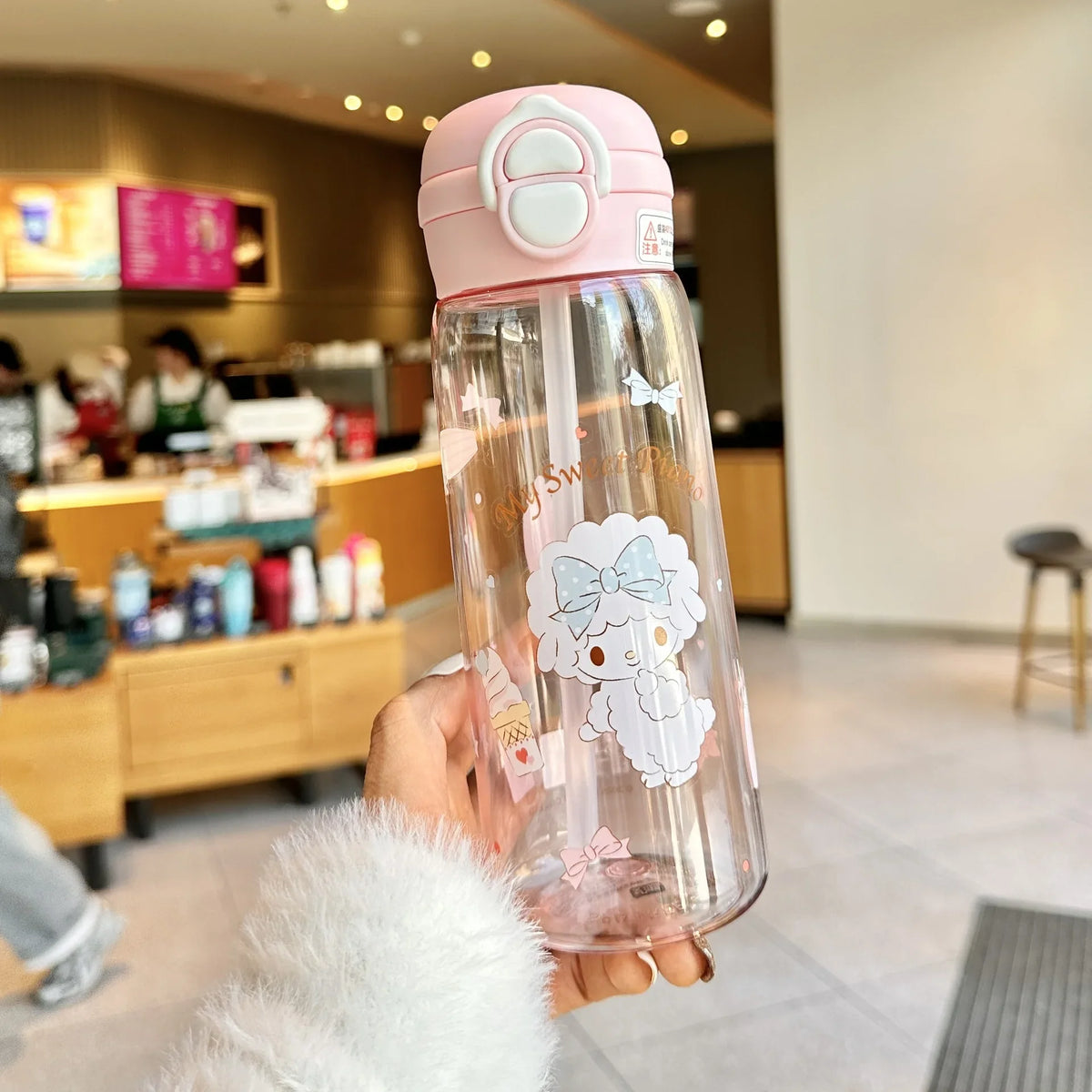 Hello Kitty Kuromi Acrylic Cup with Carry Handle – 21 Colors Character Acrylic Cup Qme 4