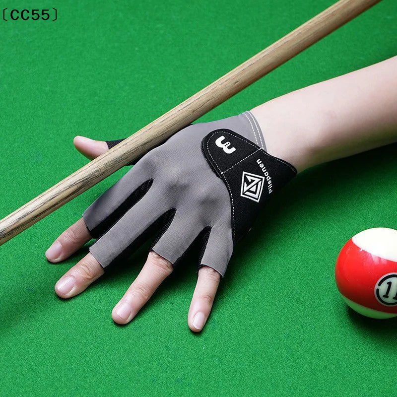 3-Finger Billiards Glove – Left Hand Pool & Snooker Cue Glove Billiards Cue Glove Qst