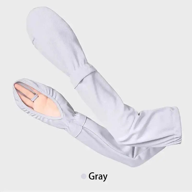 Women's UPF 50+ UV Protection Arm Sleeves | Summer Sun Cover UV Protection Arm Sleeves Qst Gray
