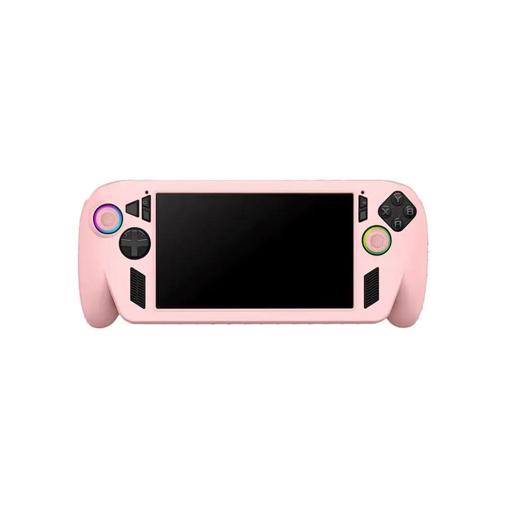 Silicone Case for ROG Xbox Ally X – Non-Slip Protective Cover Gaming Console Case Qme pink