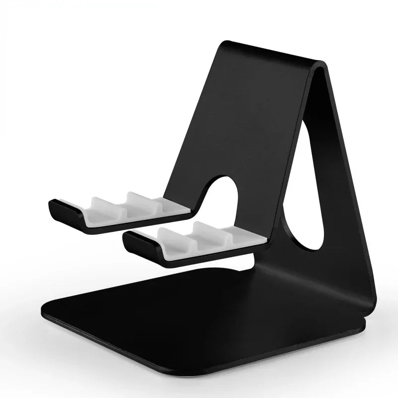 Universal Metal Tablet Desktop Stand | iPad & Phone Holder Tablet Desktop Stand Qme black