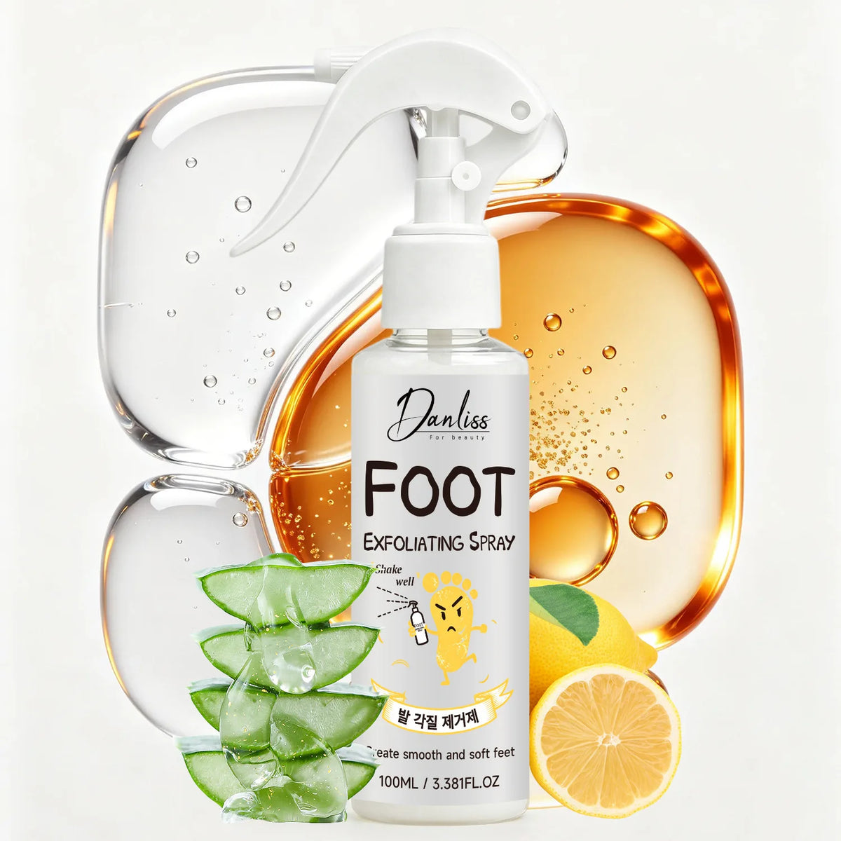 Foot Exfoliating Spray – Urea, AHA, Aloe Vera & Glycerol Foot Exfoliating Spray Qst