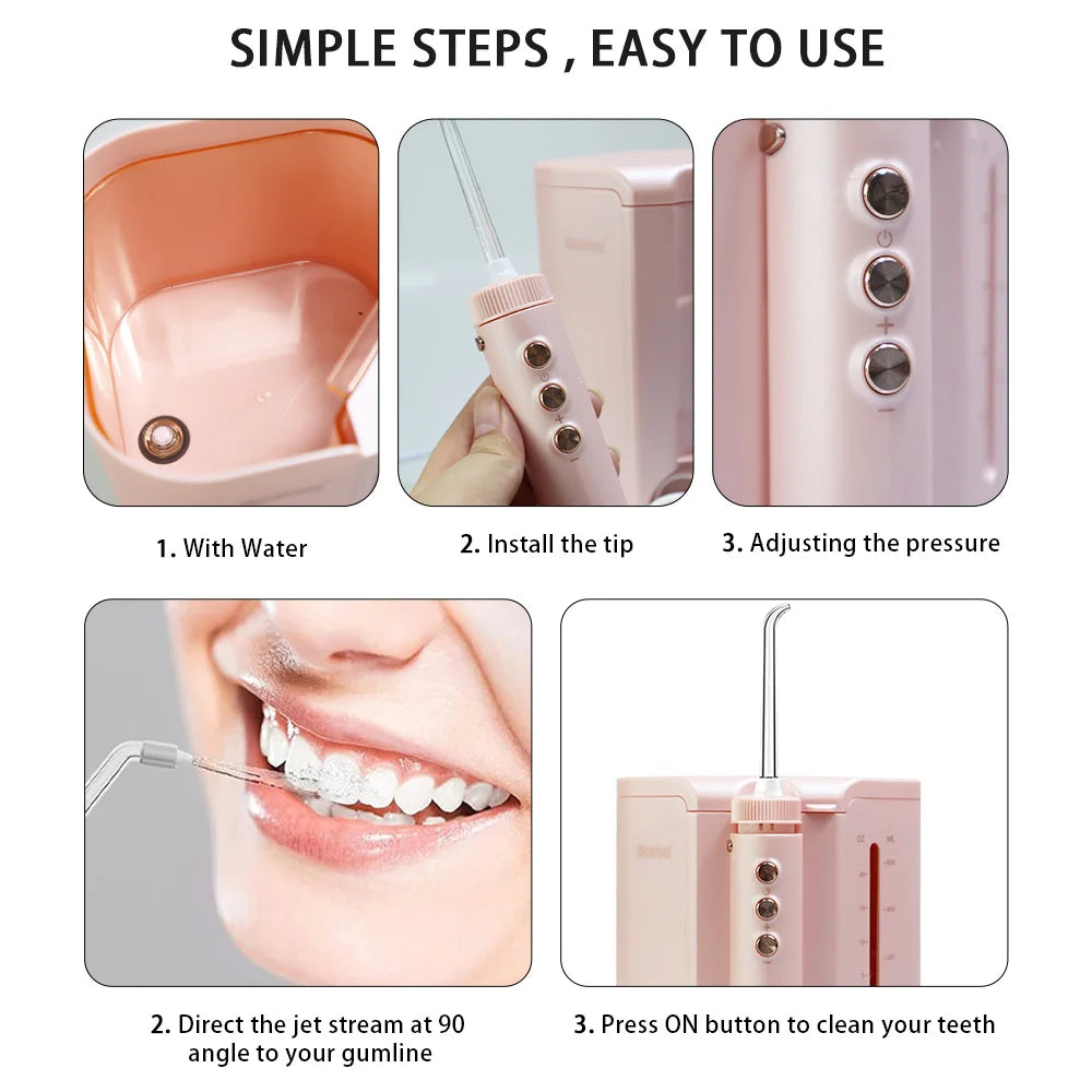 Nicefeel FC2520 Water Flosser – 600ml Countertop Oral Irrigator Oral Irrigator Qst