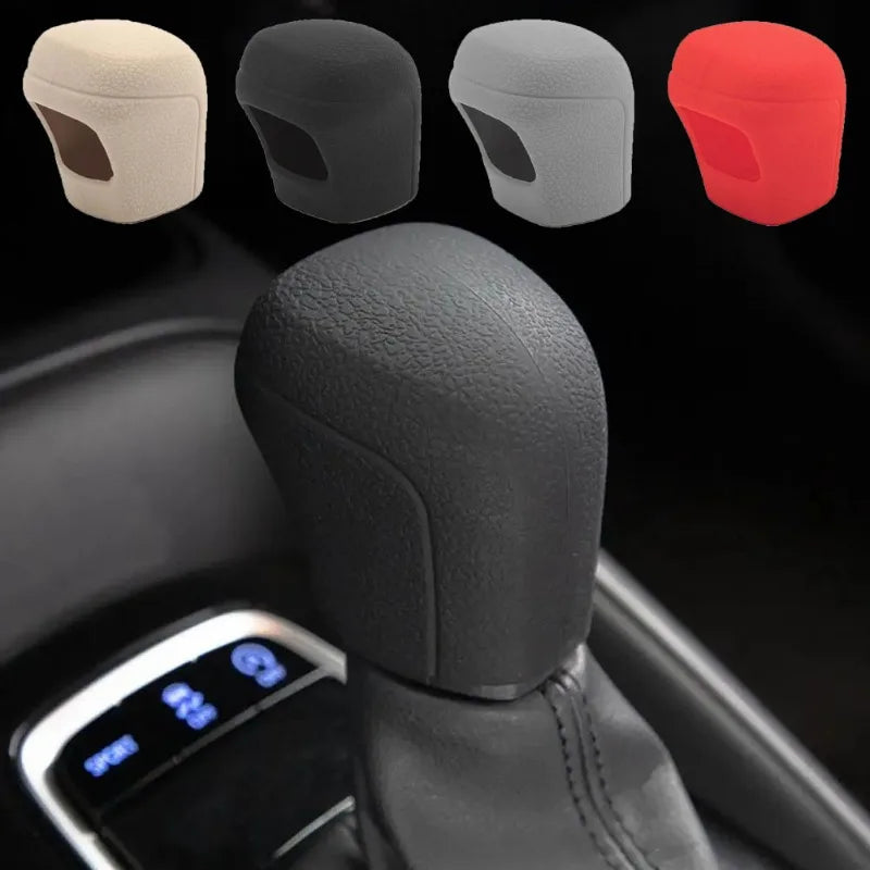 Silicone Automatic Gear Shift Knob Cover | Universal Fit Gear Shift Knob Cover Qme