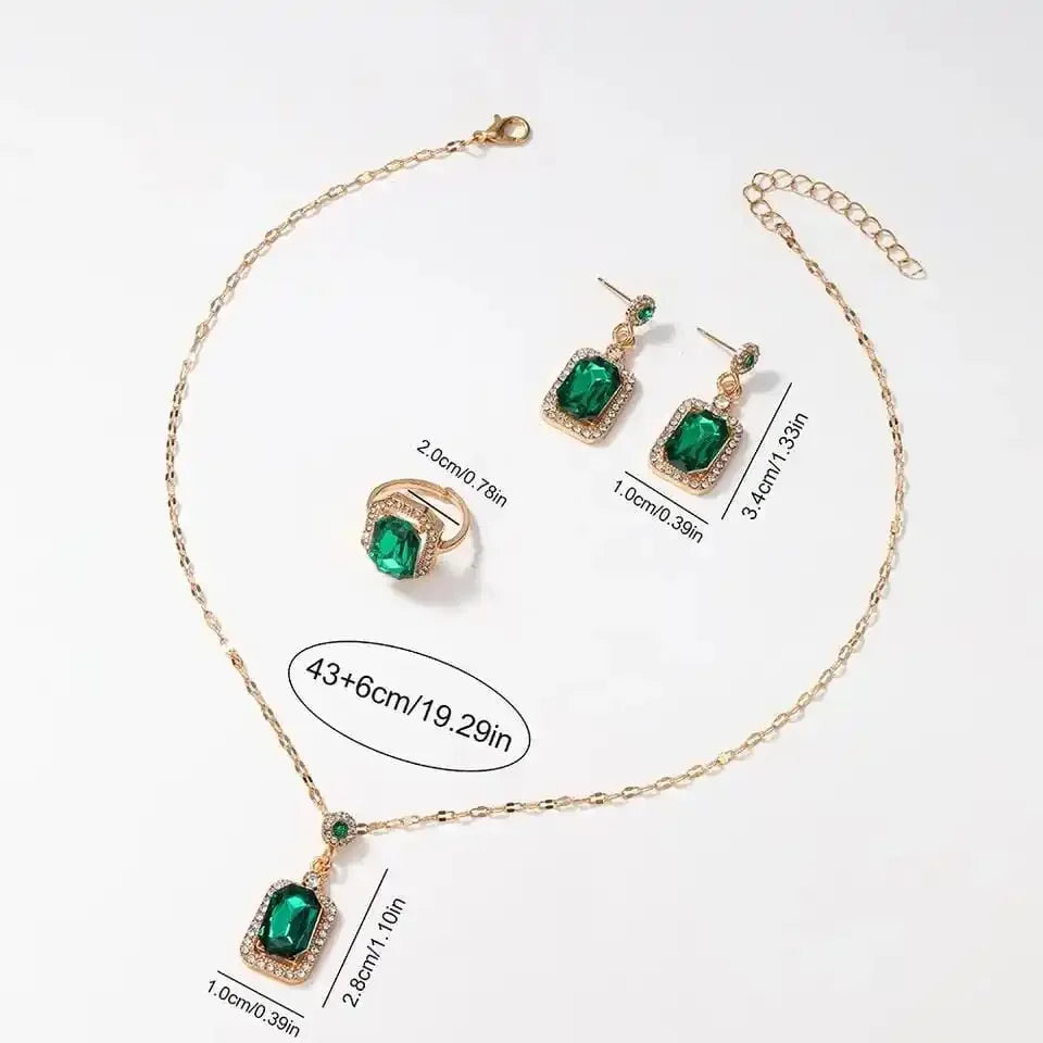 Women's Diamond Studded Bracelet Quartz Watch & Jewelry Set Bracelet Watch Set Qme
