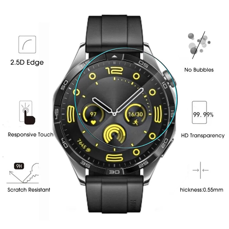 2.5D Tempered Glass Screen Protector – Huawei Watch GT4 Watch Screen Protector Qme