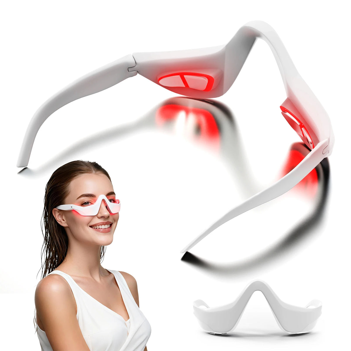 3D Eye Massager – Red Light Therapy & Microcurrent Lifting Eye Beauty Massager Qst