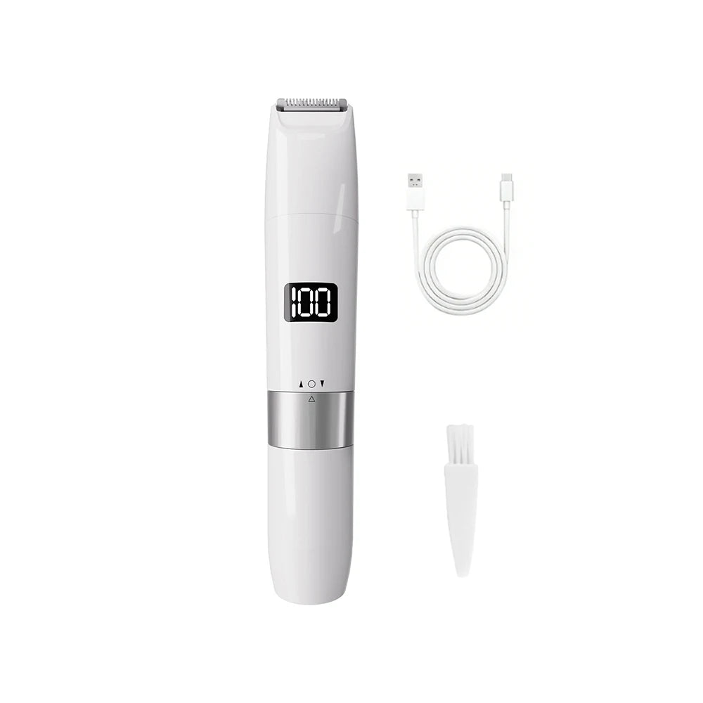 Women's Dual Head Electric Shaver – Body, Face & Bikini Electric Shaver Qst white