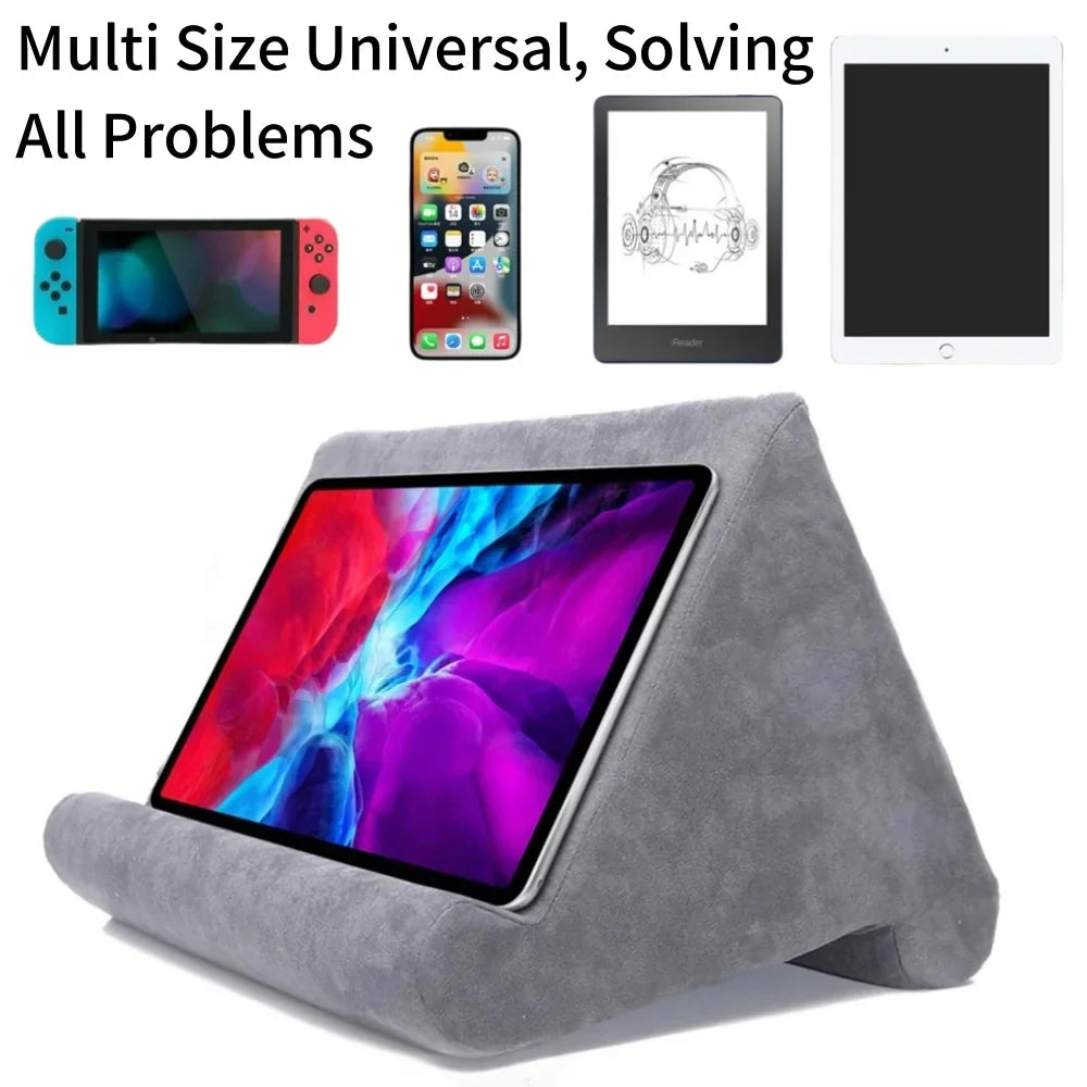 Sponge Pillow Tablet Stand Holder – Multi-Angle Soft Pad Tablet Pillow Stand Qme