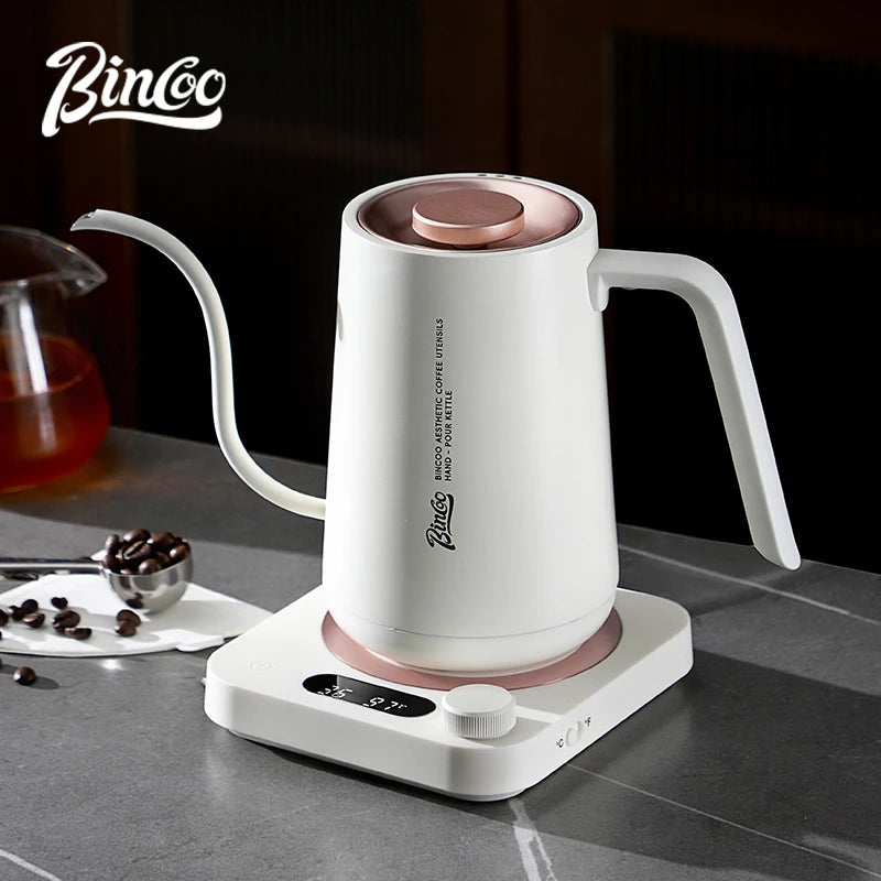 Bincoo 0.9L Gooseneck Electric Kettle – 1500W Temperature Control Gooseneck Electric Kettle Qst