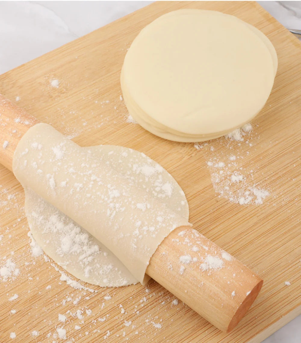 Solid Wood Food-Grade Rolling Pin for Pasta, Noodles & Dough Wooden Rolling Pin Qst