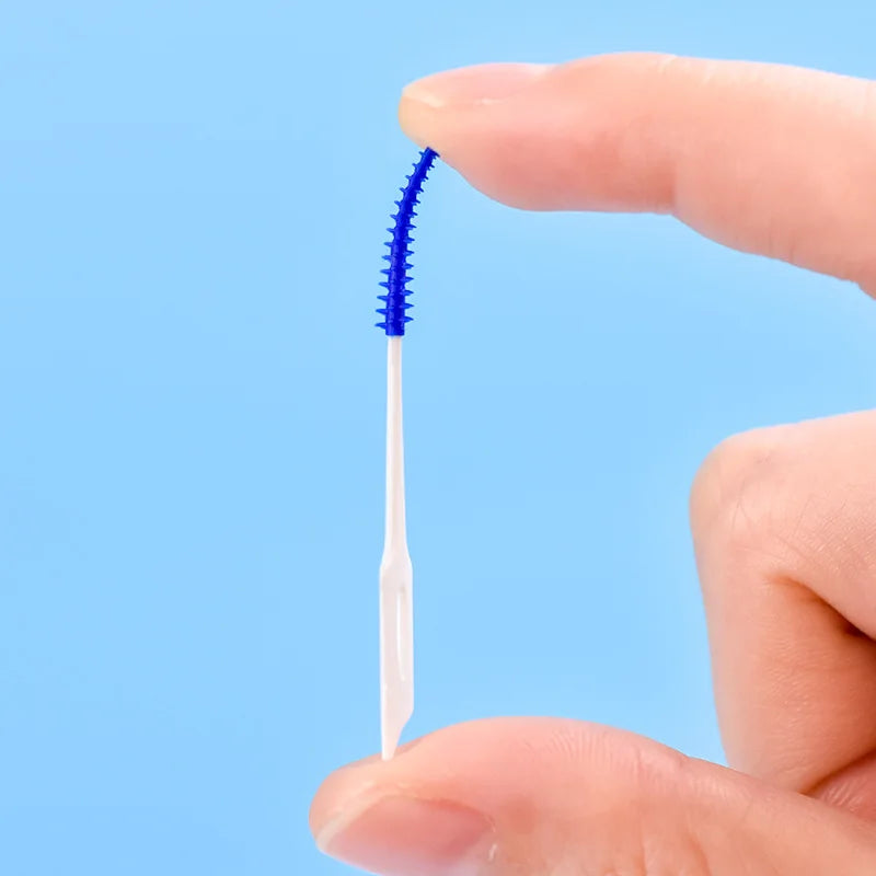 150 Interdental Silicone Brushes – Dental Toothpicks Oral Care Interdental Brushes Qme