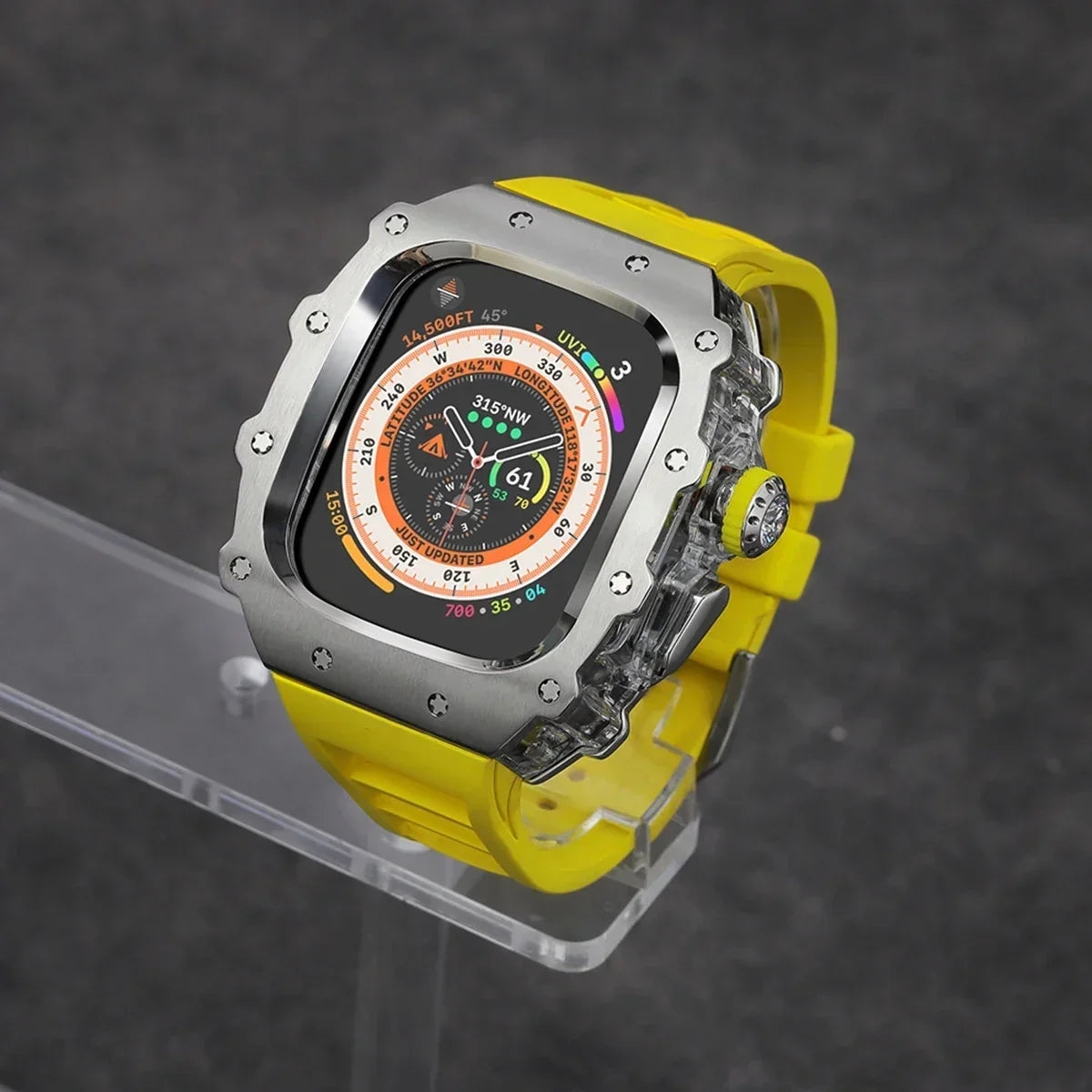 Stainless Steel Mod Kit for Apple Watch Ultra 2 & Series 9/8/7