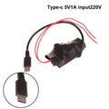 USB-C Power Adapter AC 220V to DC 5V 1A/2A Compact Charger Power Supply Adapter Qme 5V1A type c
