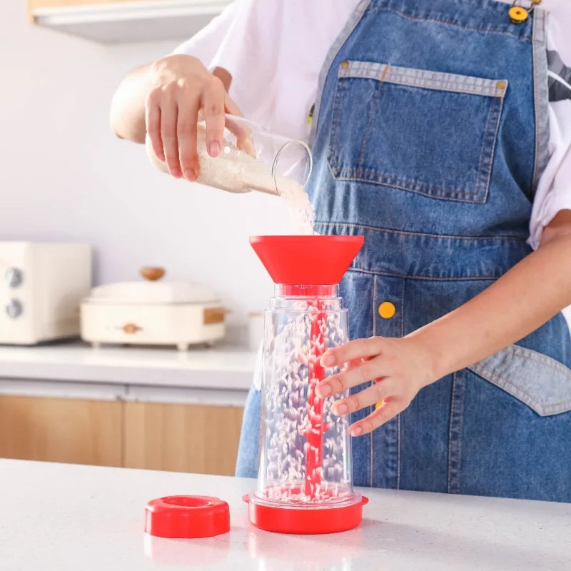 Rotating Flour Sieve Cup – Hand-Held Semi-Auto Baking Sifter Flour Sifter Cup Qst
