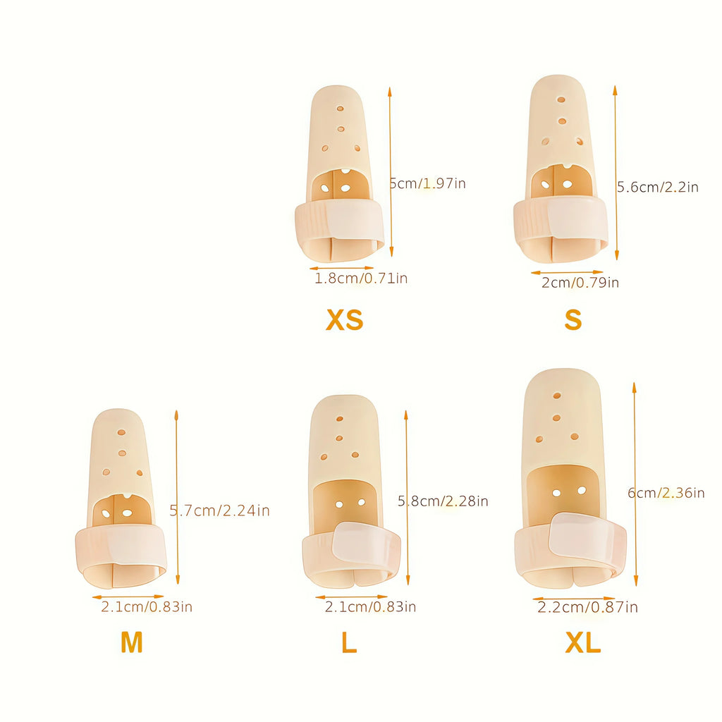 5-Pack Adjustable Finger Splint – Durable PE for Men & Women Finger Splint Qme