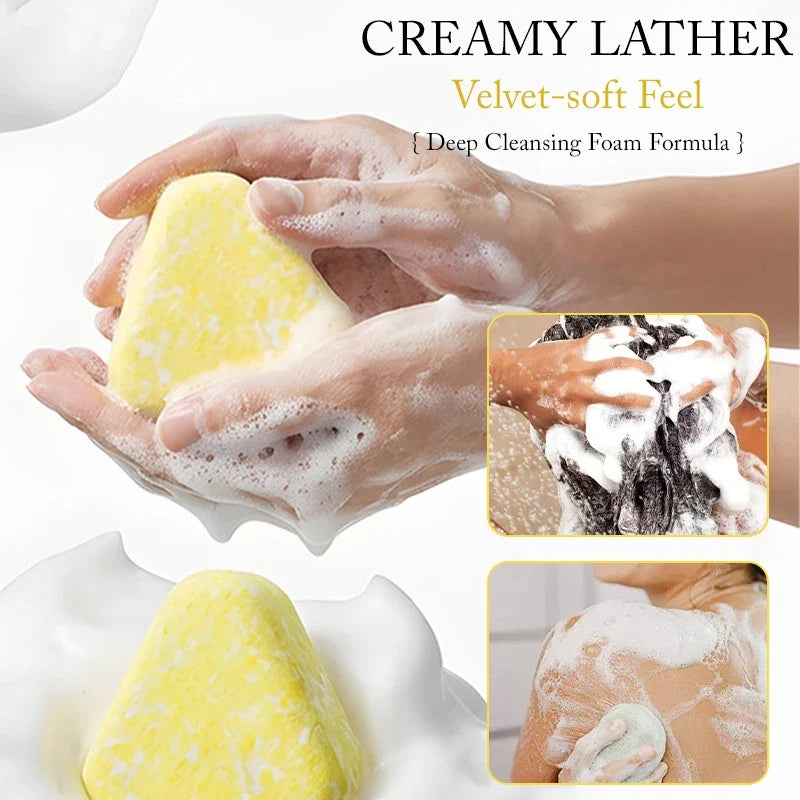 2-in-1 Shampoo & Body Wash Bar – Natural Mild Cleansing Shampoo Body Bar Qme