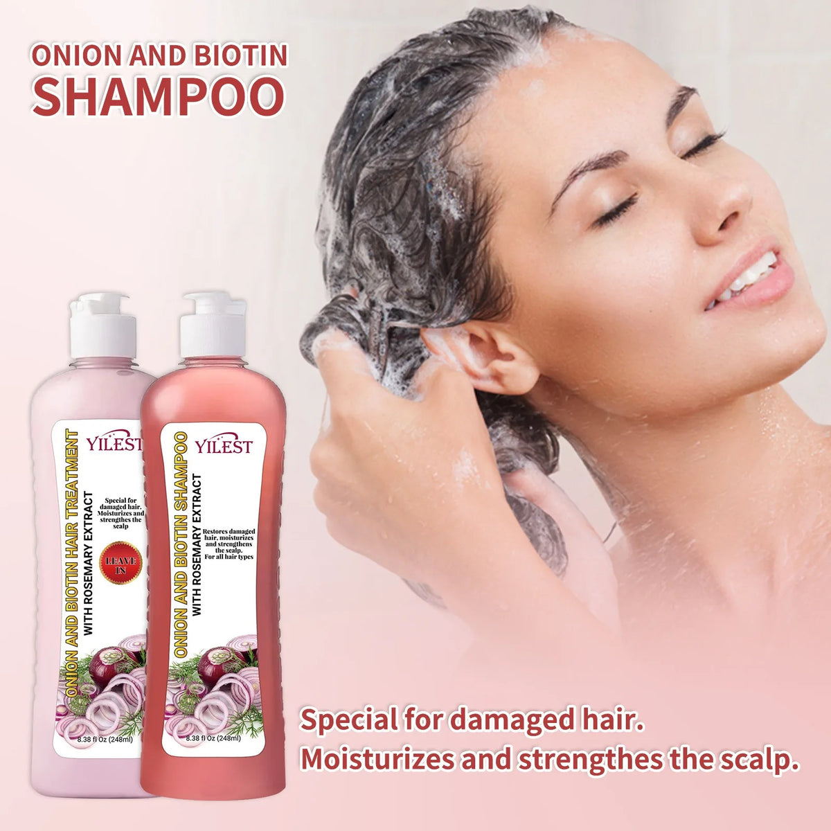 YOUNGCOME Rosemary Shampoo & Conditioner Set – Hair Growth Kit Shampoo & Conditioner Set Qst