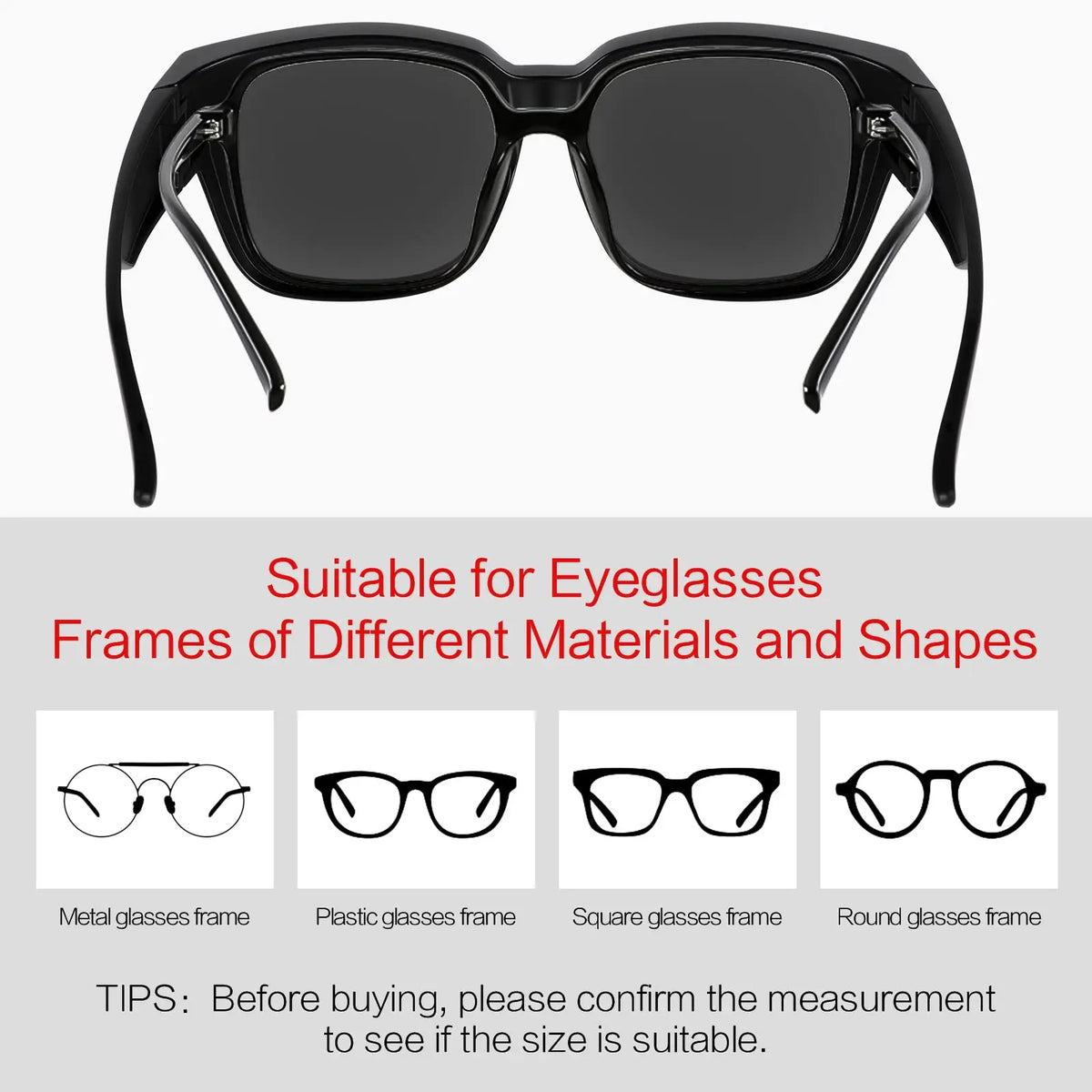 VOPHA Oversized Square Sunglasses UV400 – Women & Men Fashion Sunglasses Qst