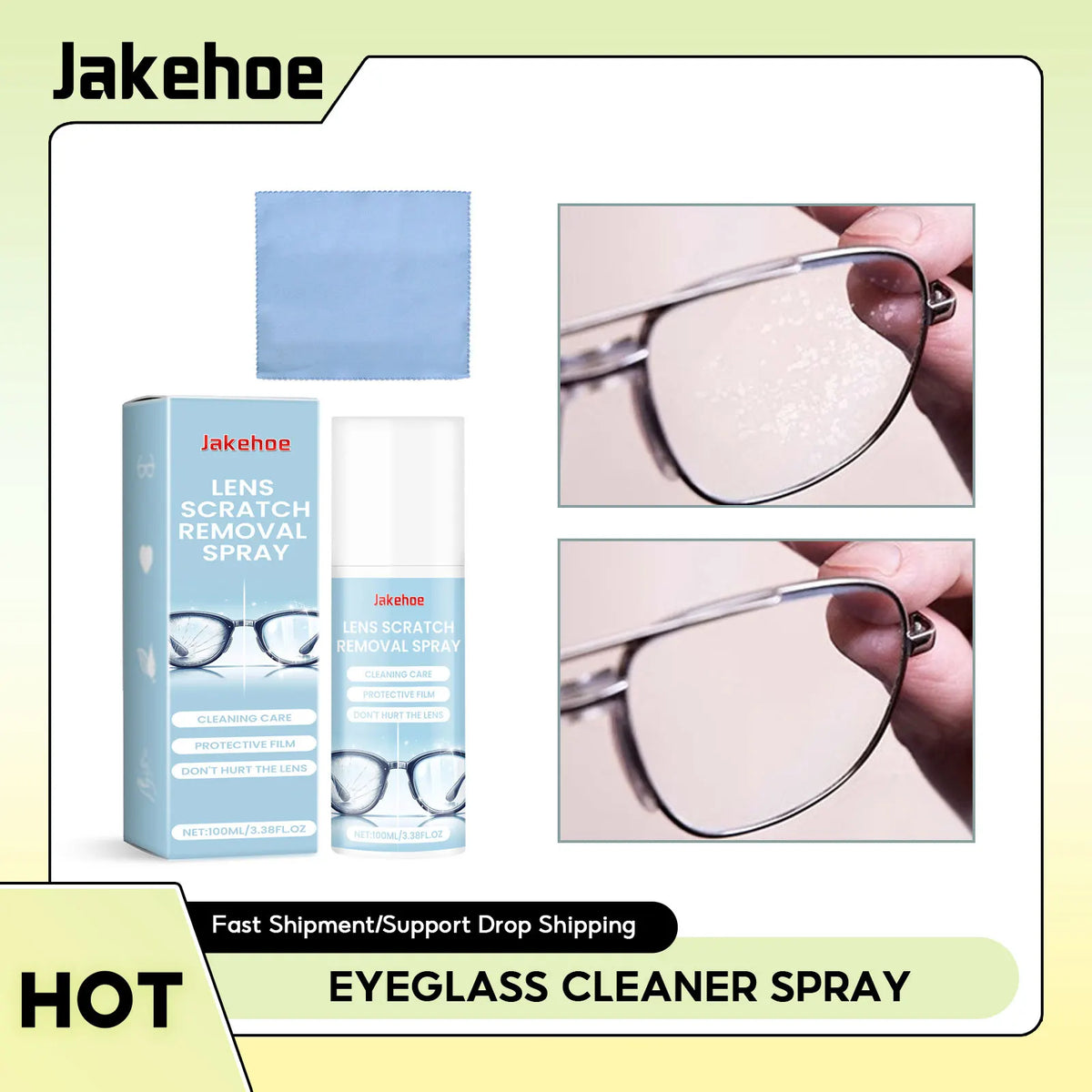Eyeglass Cleaner Spray – Anti-Fog Lens Cleaner for Glasses Lens Cleaner Spray Qme