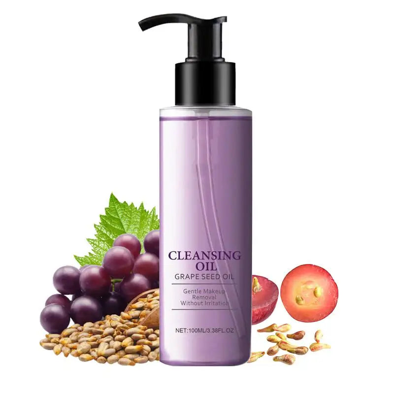 Grape Facial Cleansing Oil – Non-Greasy Moisturizing Remover Facial Cleansing Oil Qme