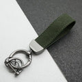 Leather Suede Car Keychain – Metal Pendant Ornament Ring Leather Keychain Qme A8