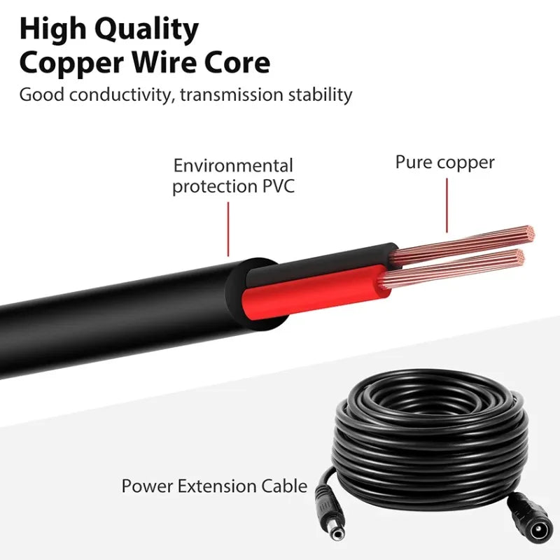 Truck 4-Way Reverse Camera Video Monitor Extension Cable Camera Extension Cable Qme