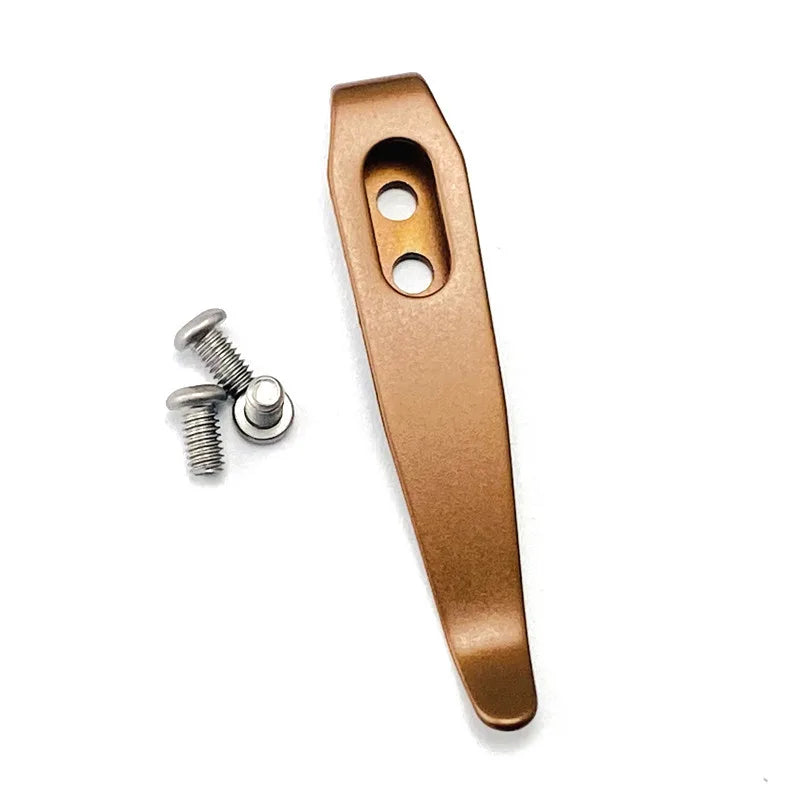 Pocket Knife Back Clip with M2.5 Screws – 15 DIY Styles Knife Clip Accessory Qst RG-BB