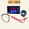 AC 50–500V Digital LCD Voltmeter Ammeter 10A 50A 100A Digital Panel Meter Qme AC50-500V 100A