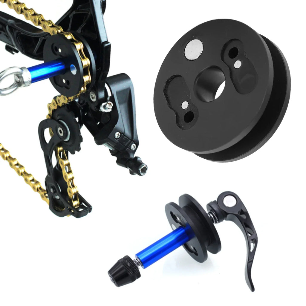 Bike Chain Roller Tensioner & Cleaning Tool – MTB & Road Bike Maintenance Tool Qme
