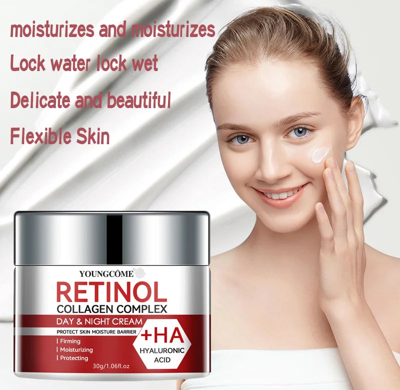 YOUNGCOME Retinol Collagen Face Cream – Deep Hydration Face Moisturizer Cream Qst