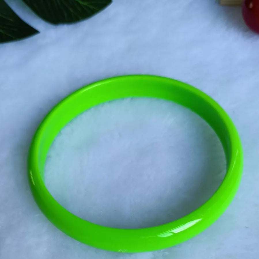 Colorful Candy Acrylic Wide Bangle – Y2K Resin Bracelet Acrylic Bangle Qme
