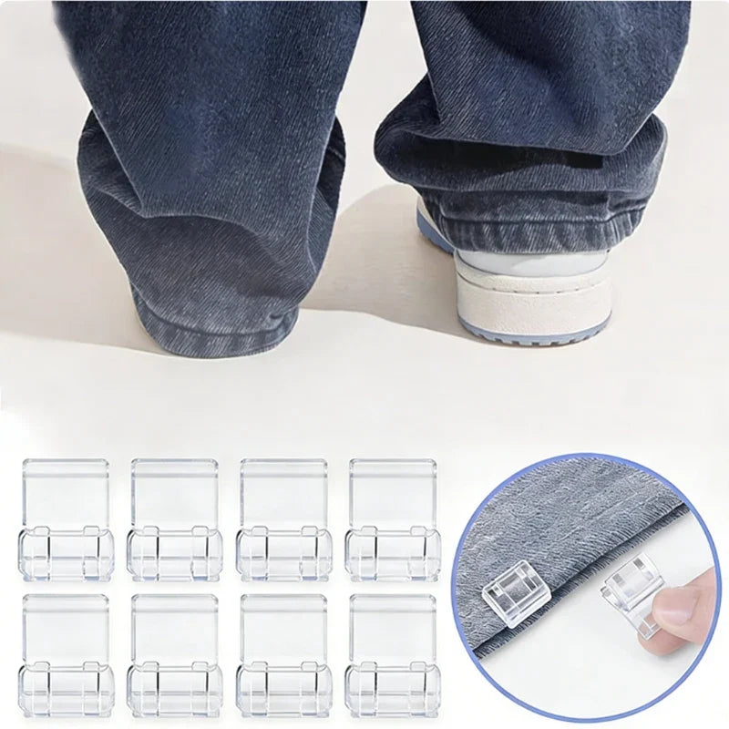 Invisible Pants Hem Shortening Clips – No-Sew Quick Fix 4 Pack Hem Shortening Clips Qme 10pcs