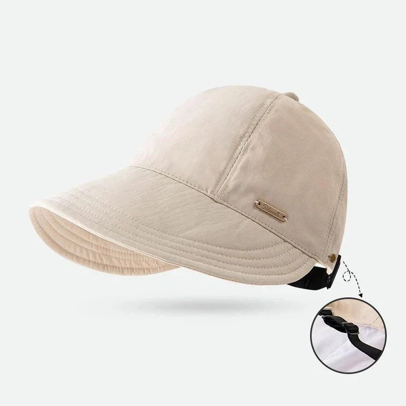 Women's Wide Brim Sun Hat – Quick-Dry & Waterproof Wide Brim Sun Hat Qme Beige one size