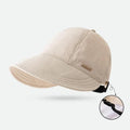 Women's Wide Brim Sun Hat – Quick-Dry & Waterproof Wide Brim Sun Hat Qme Beige one size