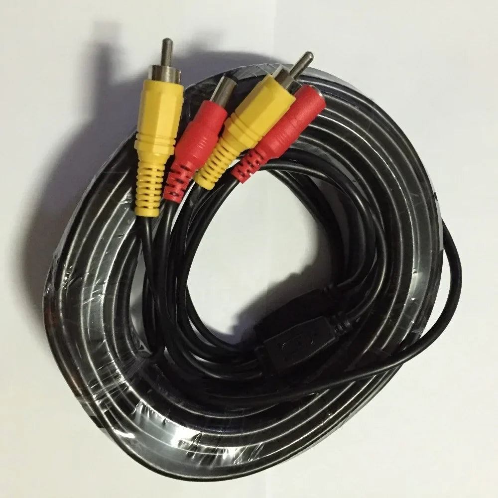 AHD 1080P CCTV Camera Video & Power RCA Cable – 5m to 20m CCTV Camera Cable Qme