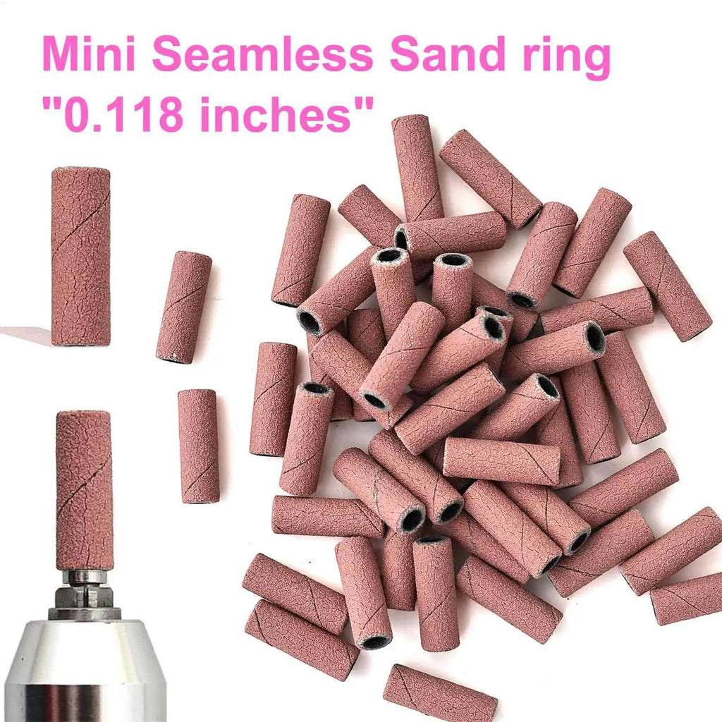 Nail Sanding Bands for Electric Drill Machine – 50pcs | Qme Nail Sanding Bands Qme
