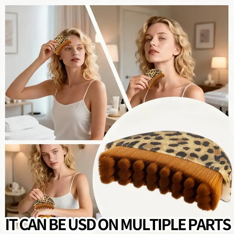 Leopard Print Chin Face Contour Massager | Portable Tool Face Contour Massager Qme