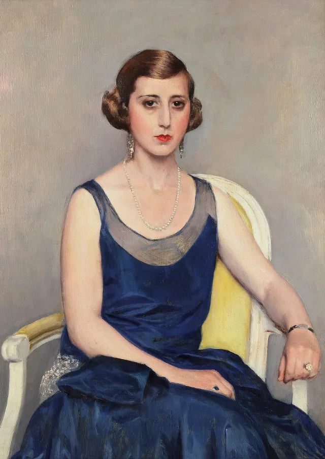 Vintage Noblewoman Portrait Canvas Wall Art Print | Home Decor Canvas Wall Art Qst 4 50x70cm Unframed