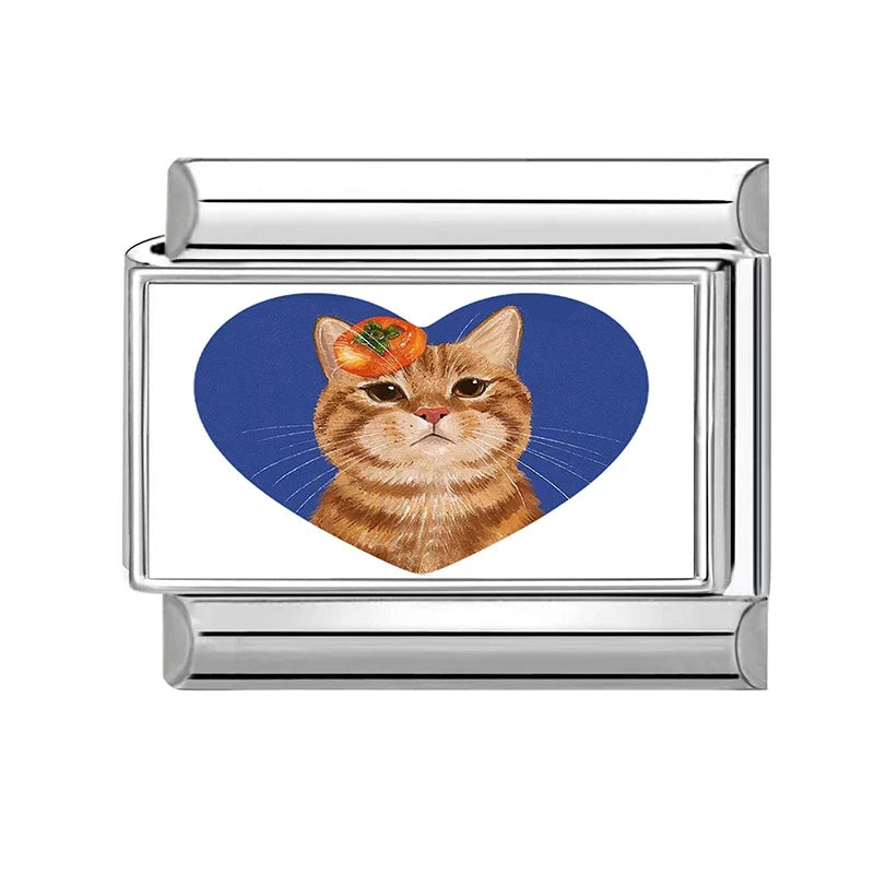 Zircon Heart Cave Italian Charm 9mm – Stainless Steel DIY