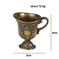 Antique Brass Buddha Mini Teacup Bucket Copper Charm Pendant Decorative Brass Charm Qme A